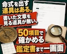 四柱推命の鑑定文チェックツールをお渡しします 書いた鑑定文を50項目で確かめ、PDFまで一画面 イメージ1