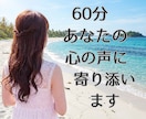60分【チャット】文字で気軽に相談できます 誰かに聴いてほしい…でも突然電話はちょっと…という方 へ イメージ1