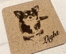 ペットの写真をオリジナルコースターにします ペットのオリジナルアイテムを作りませんか？ イメージ2