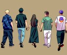似”背中”イラスト描きます 顔が見えないのに誰かわかる...！ユニークな贈り物や記念に イメージ2