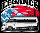 高クオリティの車のイラストを作成いたします Tシャツ・ステッカー・イベント・にも使えるカーイラスト制作！ イメージ3