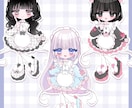 簡単ご依頼！メイドデフォルメイラストかきます オーダーシート＆容姿の分かる画像の２点提出 イメージ4