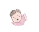 かわいい◎シンプル赤ちゃんイラストを描きます SNS用などに最大3カット作成します。 イメージ3