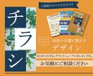目的達成につながるチラシデザインをいたします マーケティングの視点から成果につながるデザイン制作 イメージ1
