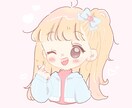 レトロかわいいデフォルメイラストお描きします アップも全身もお任せ下さい！…何度でも修正OKです！ イメージ1