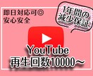 YouTubeの再生数が伸びるまで宣伝します 最大10万回再生！減少補償ありの安心安全サービス✨ イメージ1