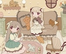 ふんわりかわいいイラストお描きします MV,サムネ,立ち絵,グッズに◎ イメージ5