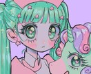 ぱっと目を惹くカワイイアイコンを描きます かわいいもかっこいいも「このアイコン顔がいいな」と思わせます イメージ5