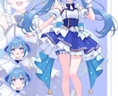 透明感のある立ち絵イラスト制作します 配信・TRPG・活動用に◎ご希望に寄せて丁寧に制作します イメージ2