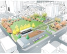 わかりやすく魅力ある手描き鳥瞰パースを制作します 公園やイベント、市街地や広域な鳥瞰など様々に対応 イメージ4
