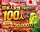 インスタグラム日本人女性フォロワー増加サポートます 今だけの特別特典サポートあります！ イメージ1