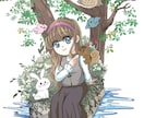 商用OK ！女性向けの可愛いイラスト描きます キャラクターデザイン/立ち絵/一枚絵/を2000円で承ります イメージ4