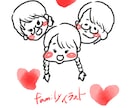 育児垢やブログに！ほっこり優しい似顔絵描きます 写真そっくりじゃなくてOK！特徴をゆる〜く形にします イメージ4