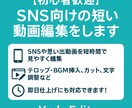 SNS向けの短い動画編集します 動画編集勉強中ですが丁寧に仕上げます イメージ1