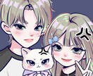 SNSアイコン 名刺 商用可イラスト似顔絵描きます あなたと大切な人の笑顔を、絵で残しませんか？ イメージ2