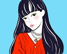 女の子イラスト描きます 飽きない自分のカラーで、人とは違う目を引くイラストを。 イメージ7