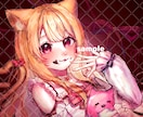 目を引く色鮮やかなイラストを描きます アイコンやサムネに！厚塗りできらきらかわいいイラストです イメージ9