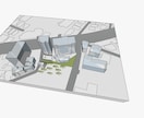 SketchUp周辺モデル作成します SketchUp外構・敷地モデルをプロが作成。 イメージ2