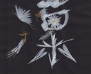 お好きな一文字をモノトーン花文字で描きます 2Lサイズのモノトーン花文字。縁起物インテリアに♡ イメージ7