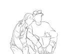 カップルイラスト描きます SNSアイコンや、プレゼントグッズにお使いいただけます！ イメージ3