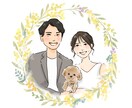 ウェディングの似顔絵イラストを作成します ☆前撮り写真がなくてもOK☆データ納品、修正何度でも。 イメージ2