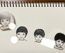 似顔絵はんこ作ります 似顔絵を消しゴムはんこにします！ イメージ1