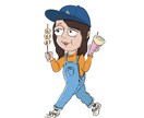 似顔絵制作、キャラクターイラスト制作いたします ポップで味のある似顔絵、キャラクターイラストお任せ下さい！ イメージ4
