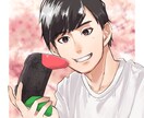 アイコン・歌ってみたサムネ・一枚絵などを作成します 歌ってみた・SNSアイコン・似顔絵・プレゼントなどに！ イメージ4