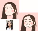 似顔絵アイコン2点セット描きます ゆるくてシンプルなタッチ♪SNS、ブログ、プレゼントに♡ イメージ4