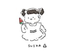 シンプルアイコン・似顔絵描きます 女性、男性、子供さんの似顔絵もok！ イメージ5