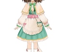 VTuberキャラデザパーツ分けイラスト制作します Live2D対応！VTuberイラスト制作します イメージ3