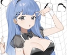 SNS用アイコンイラストや立ち絵など制作します 配信活動やSNSでのご利用に！ イメージ1
