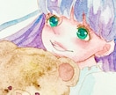 水彩絵の具で独特なイラストをお描きします 男女どちらも可！アイコン、サムネ、挿絵などイラスト全般 イメージ3