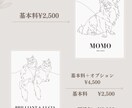 あなたのペットをラインアートで描きます 世界に一つだけのモダンアートを家庭に飾ってみませんか？ イメージ3