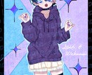 あなただけの可愛いオリキャラ描きます メイクまでこだわり、世界にひとつのイラストを♡ イメージ2