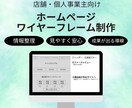 ホームページに最適なワイヤーフレームを作ります お客様が迷わないホームページ設計いたします イメージ1