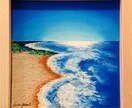 癒しの海の風景をチョークアートで描きます ずっと眺めたくなる、爽やかな海の風景をお描きします。 イメージ5