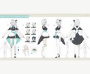 VTube向け、LIVE２Dモデルを制作します 描き込み量の変更、絵柄寄せ等も対応可能です。 イメージ2