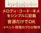 ライブ現場で使える、読みやすい譜面を作ります 必要な音だけ！シンプルで分かりやすいバンド譜面を作成 イメージ1