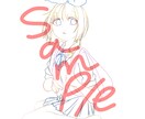 線画描かせていただきます 自分で色を塗りたい方や他の絵師の方に塗りを任せたい方にどうぞ イメージ1