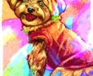 極彩色でビビッドな「生きている似顔絵」を描きます パッと目を引く！ビビッドでポップな唯一無二の似顔絵です。 イメージ4
