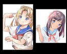 SNS用のかわいいアイコンお描き致します アイコン、バストアップイラスト中心にご依頼を承ります！！ イメージ4