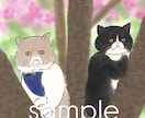 あなただけの特別なほっこりペットイラストを描きます 《プレゼントにも◎手書き風なイラスト♪) イメージ4