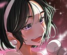 かっこいい男性、かわいい女性を一枚絵で描きます ソシャゲ風の塗り•タッチで描きます！ イメージ1