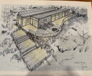 イメージしやすい手描き建築スケッチ描きます プレゼン資料に手描きパースを追加して「印象に残る作品」に！ イメージ1