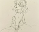 儚い線で、儚い女の子描きます 芸術学部卒が線画にて、柔らかく繊細な人物画を作成します！ イメージ3