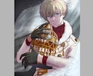 落ち着いたイケメン絵を描きます 記念イラスト、MVなどにどうぞ！ イメージ3