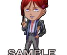 デフォルメキャラの立ち絵を描きます "オリジナルキャラ"や何かと便利な"立ち絵"に使えます。 イメージ2