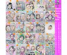 ポエム入り似顔絵もそっくりでかわいく描いてます ☆プロ作画一点物☆手描き水彩画の温かみ☆即日対応¥2000~ イメージ3