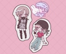 2.5~4頭身デフォルメ描きます ポーズ指定◎洋服描き込み◎のデフォルメイラストです！ イメージ5
